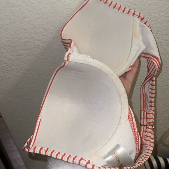 ✨Shade & Shore Textured Stripe Light Lift Two-Piece Halter Bikini Sz 34C & M✨ - Picture 14 of 14